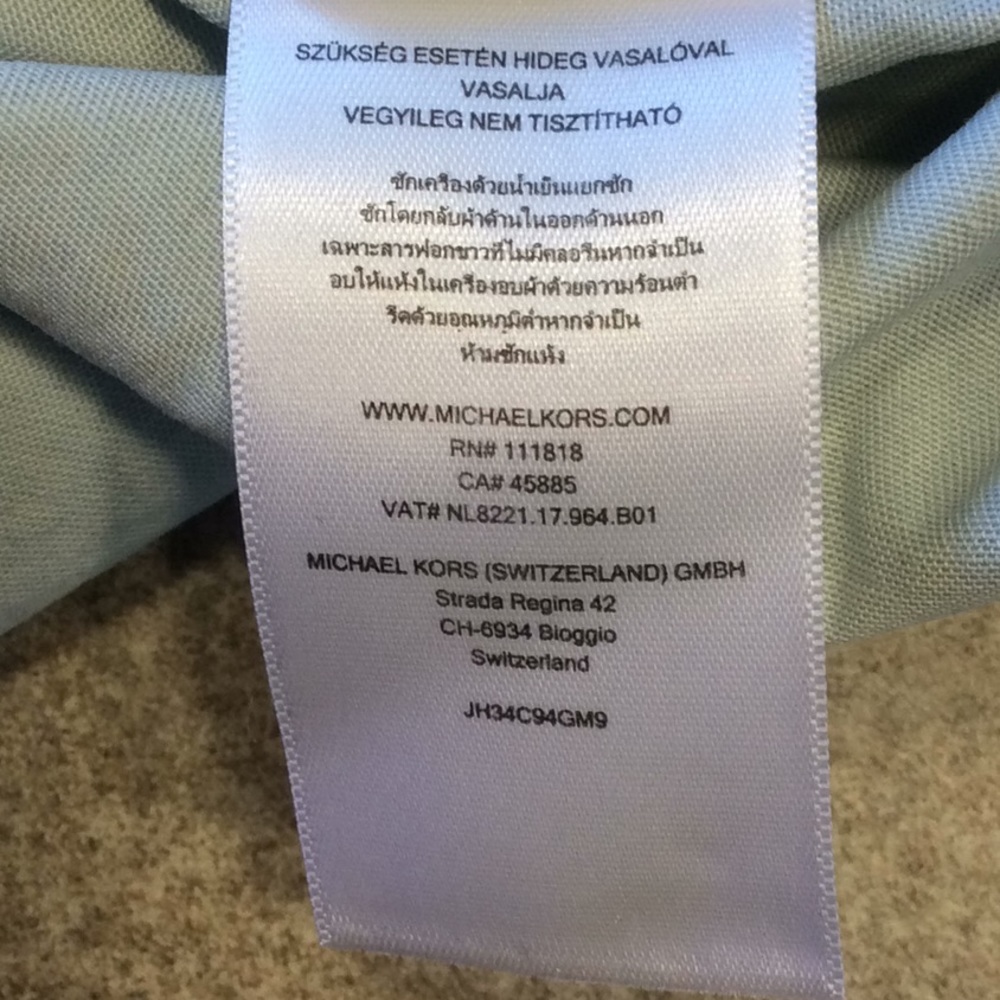 MICHAEL Michael Kors Light Denim Wash Shirt- Small - Picture 13 of 16